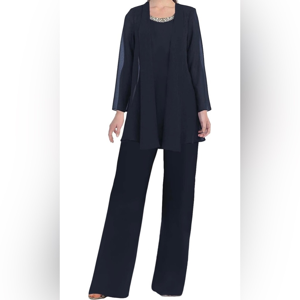 Women's Chiffon 3 Piece Dress Suit 💙